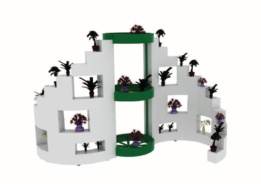 Unique Flower Display Kiosk 