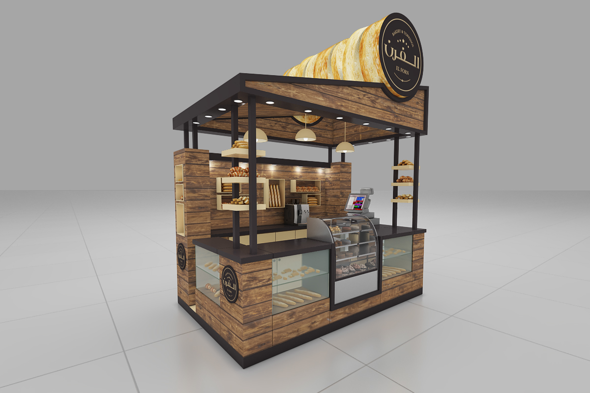 Custom Retro Bakery Stand