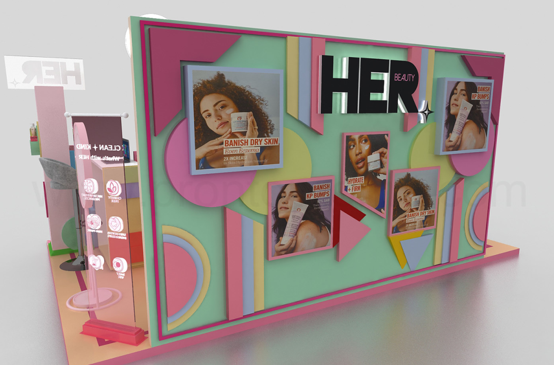 Colorful Beauty Kiosk 