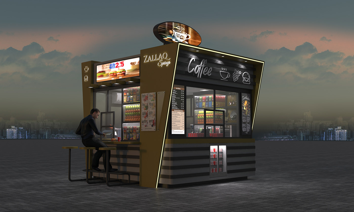 Coffee Hamburg Outdoor Kiosk 