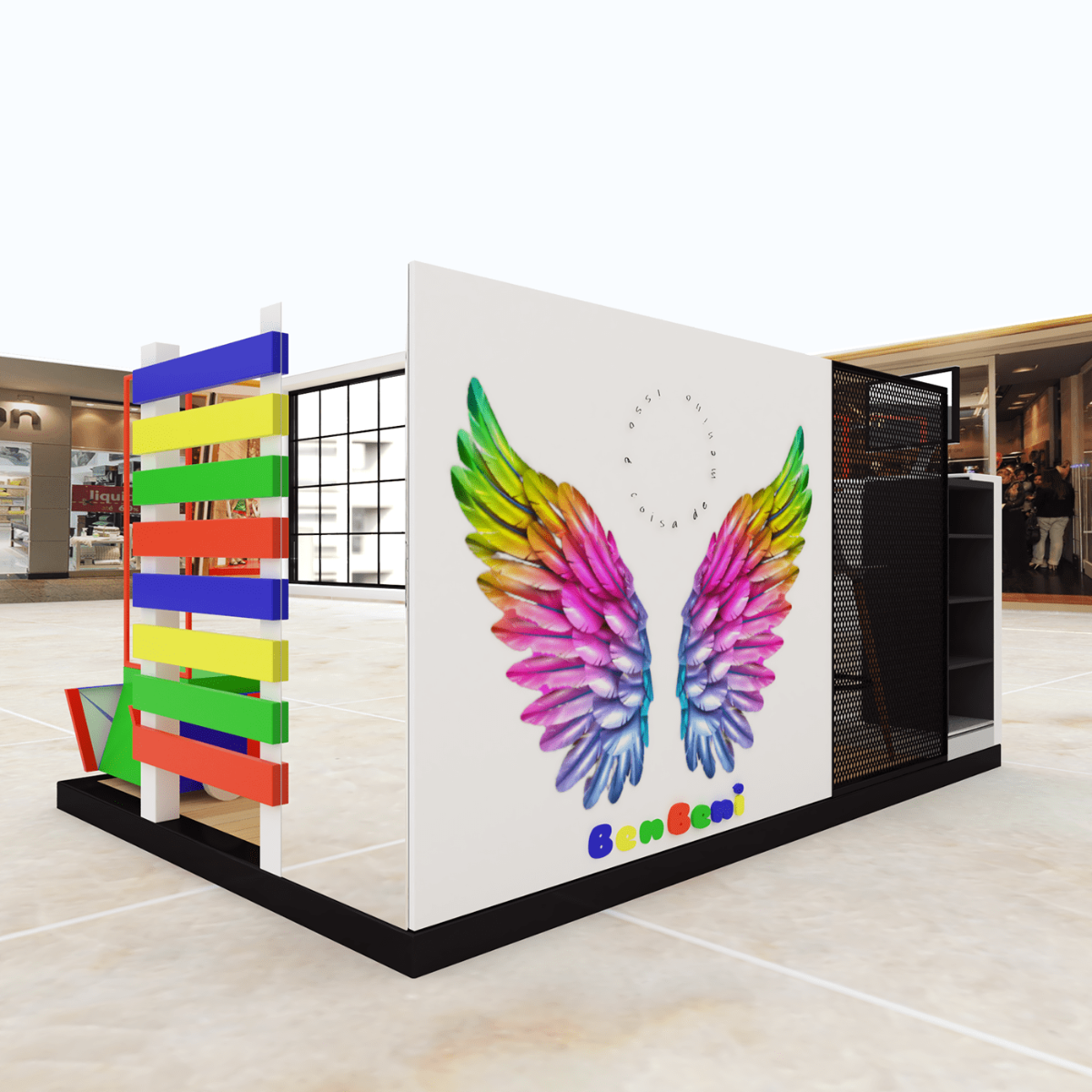 Colorful Toy Retail Kiosk