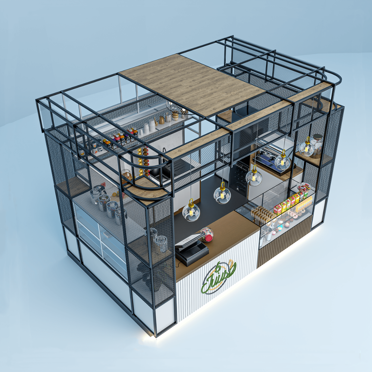 Metal Food Kiosk 