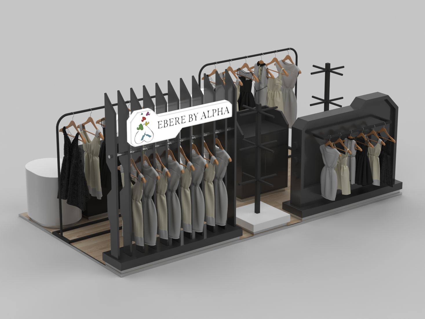 Popular Clothing Kiosk Retail