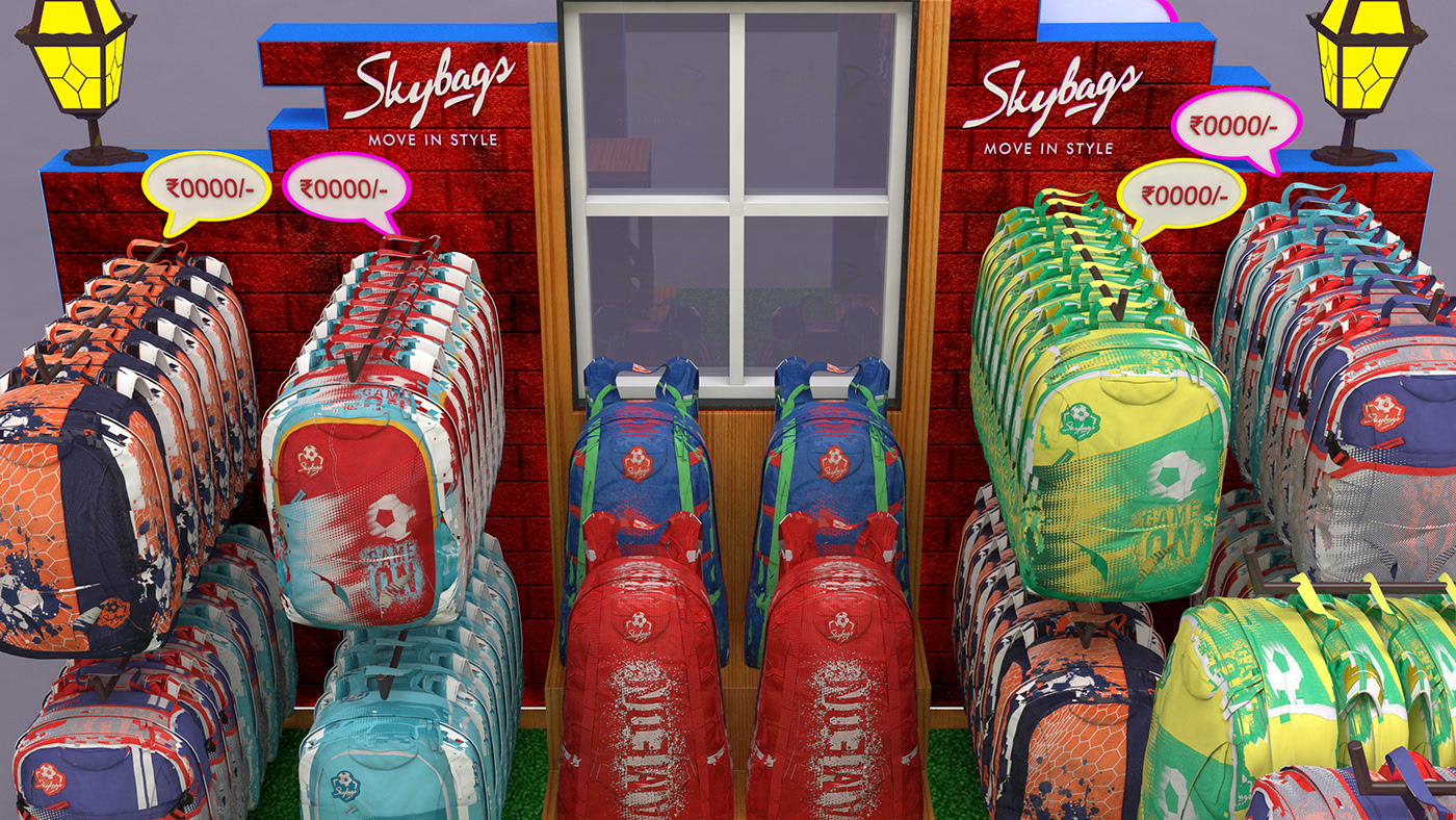 Backpacks Retail Kiosk 
