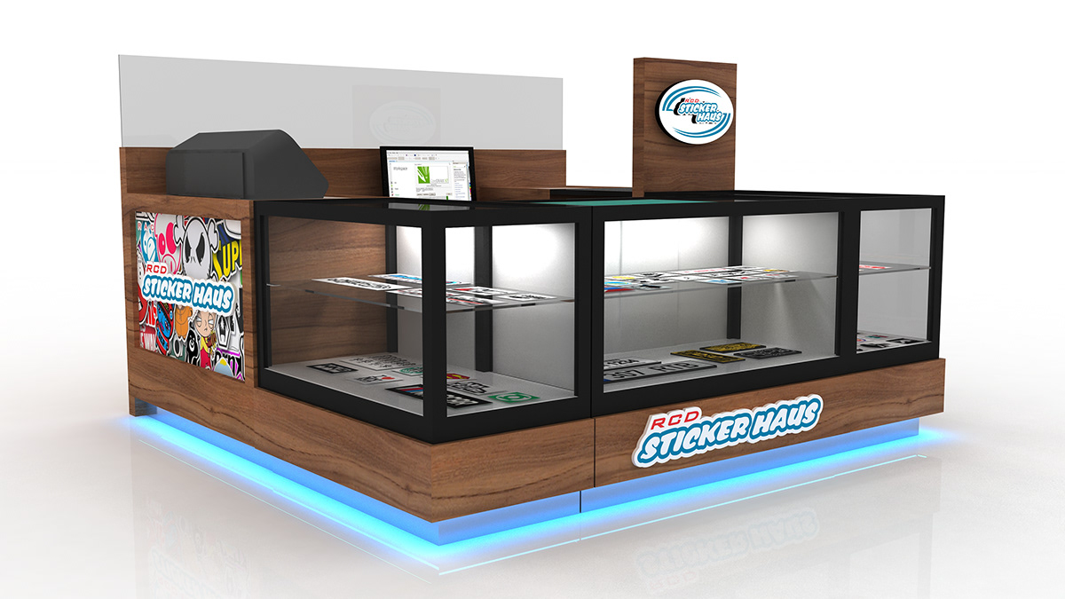 Sticker Retail Kiosk Custom