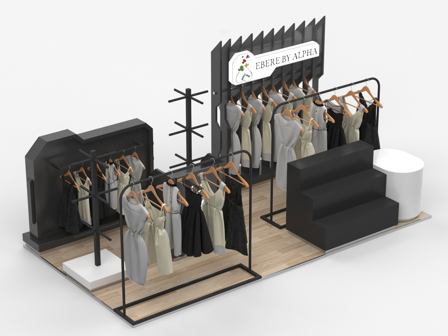 Popular Clothing Kiosk Retail
