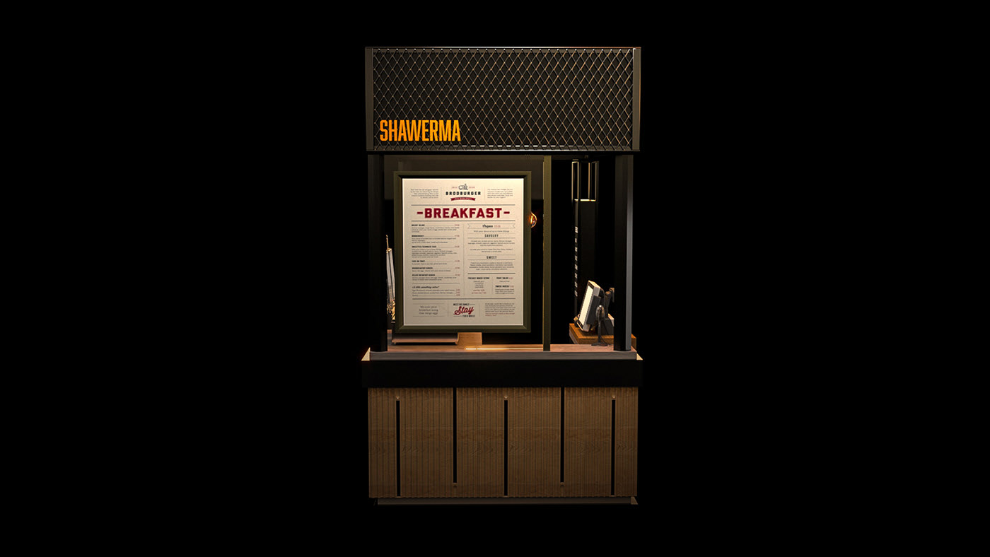 Elegant Coffee Dessert Booth 