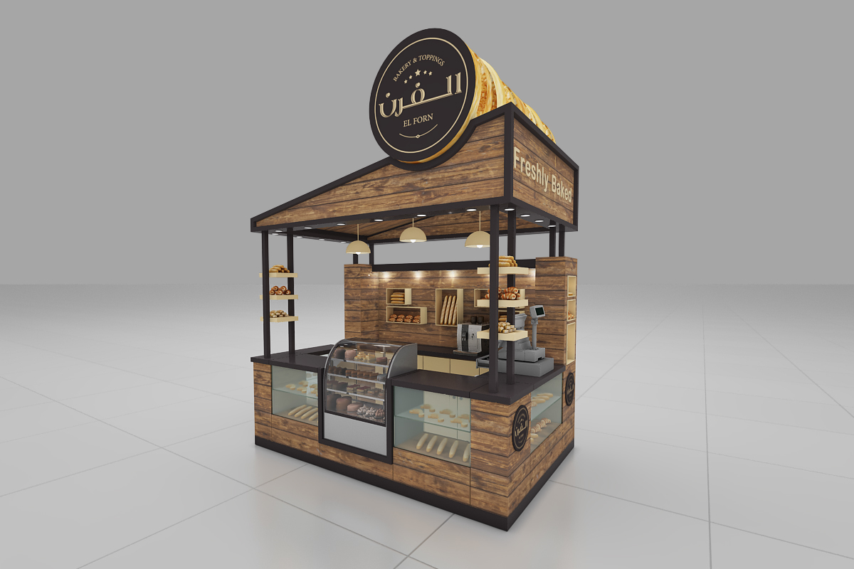 Custom Retro Bakery Stand
