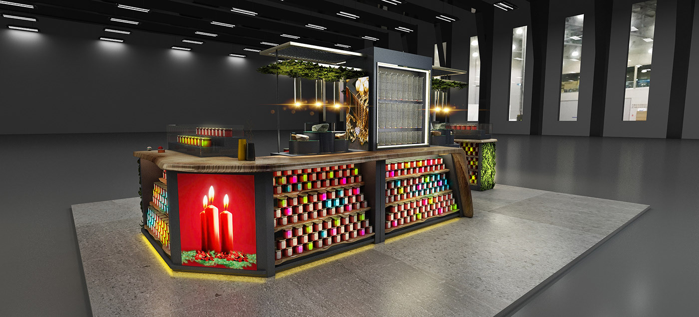 Gift Candle Custom Kiosk 