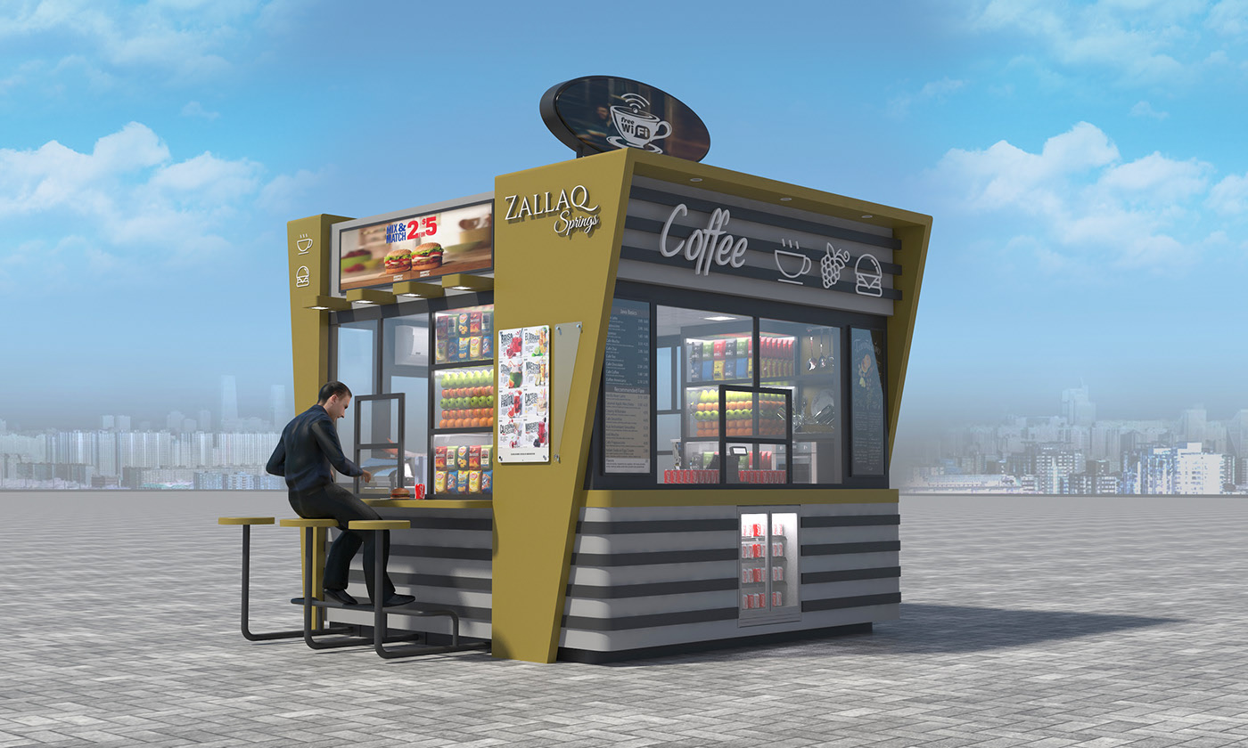 Coffee Hamburg Outdoor Kiosk 