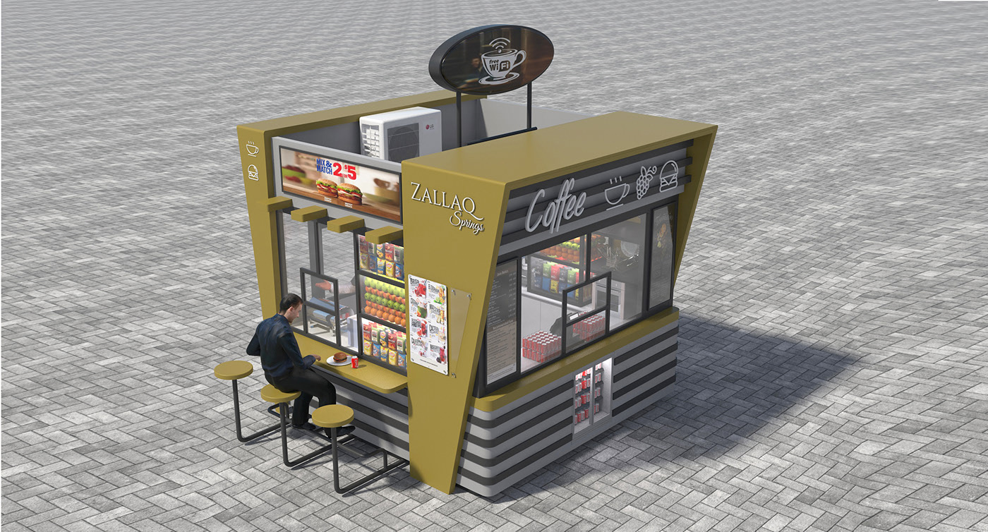 Coffee Hamburg Outdoor Kiosk 