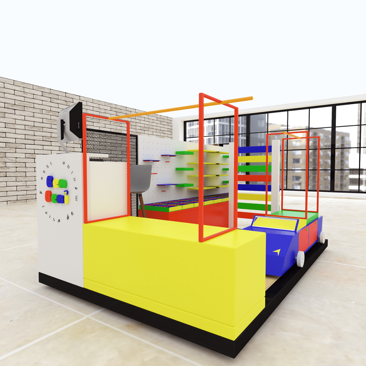 Colorful Toy Retail Kiosk