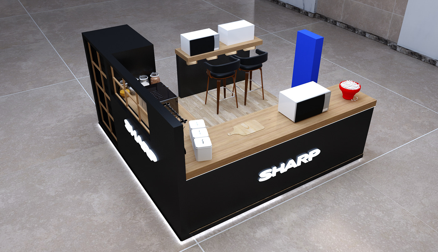 Microwave Retail Custom Kiosk