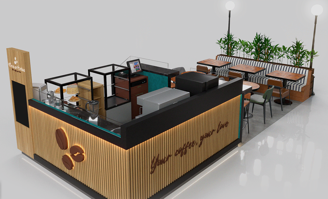 Retro Coffee Kiosk 
