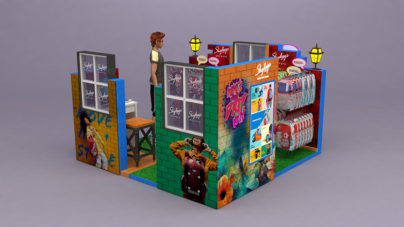 Backpacks Retail Kiosk 