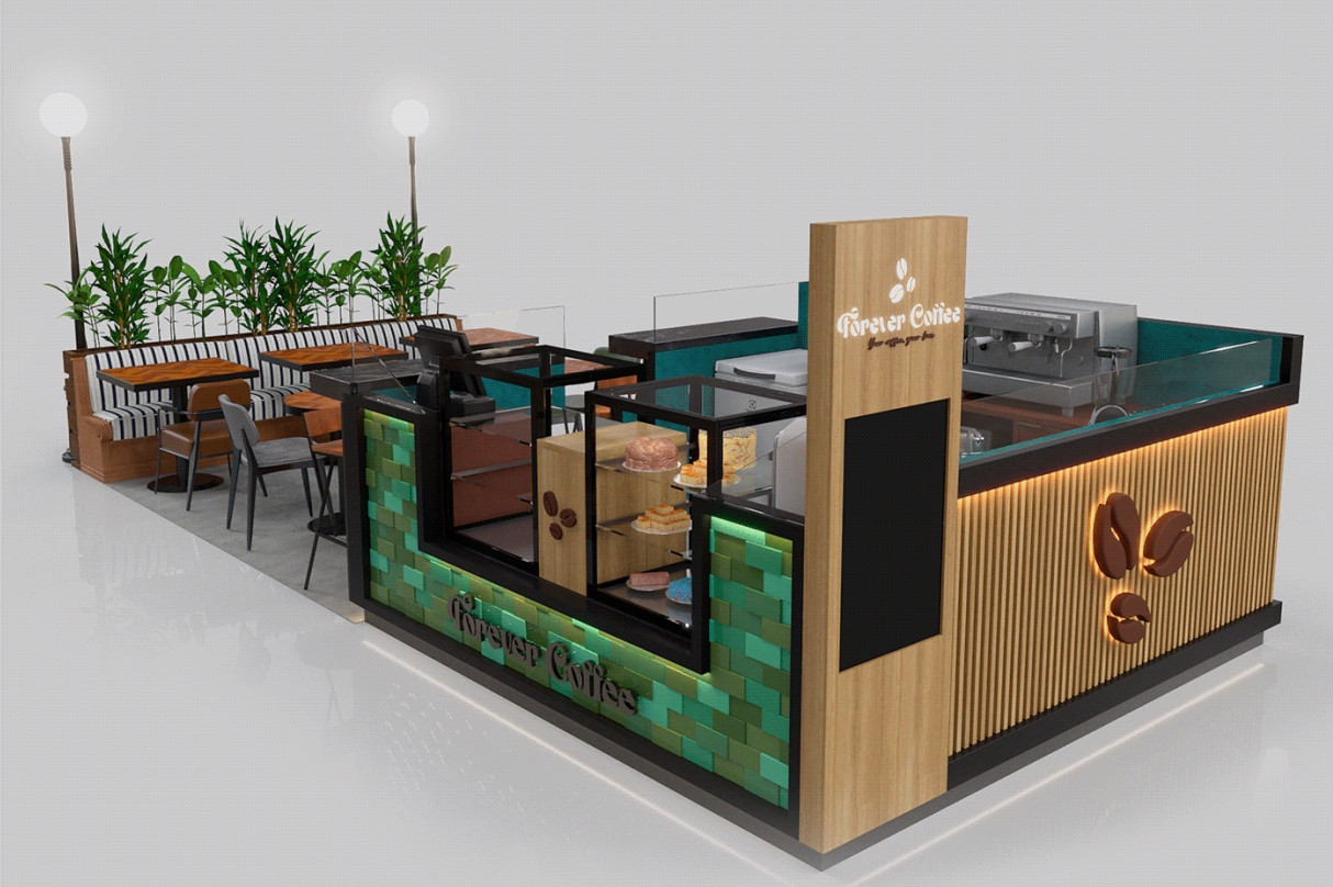 Retro Coffee Kiosk 