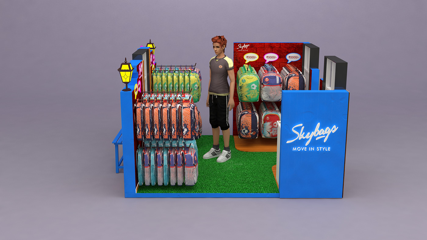 Backpacks Retail Kiosk 