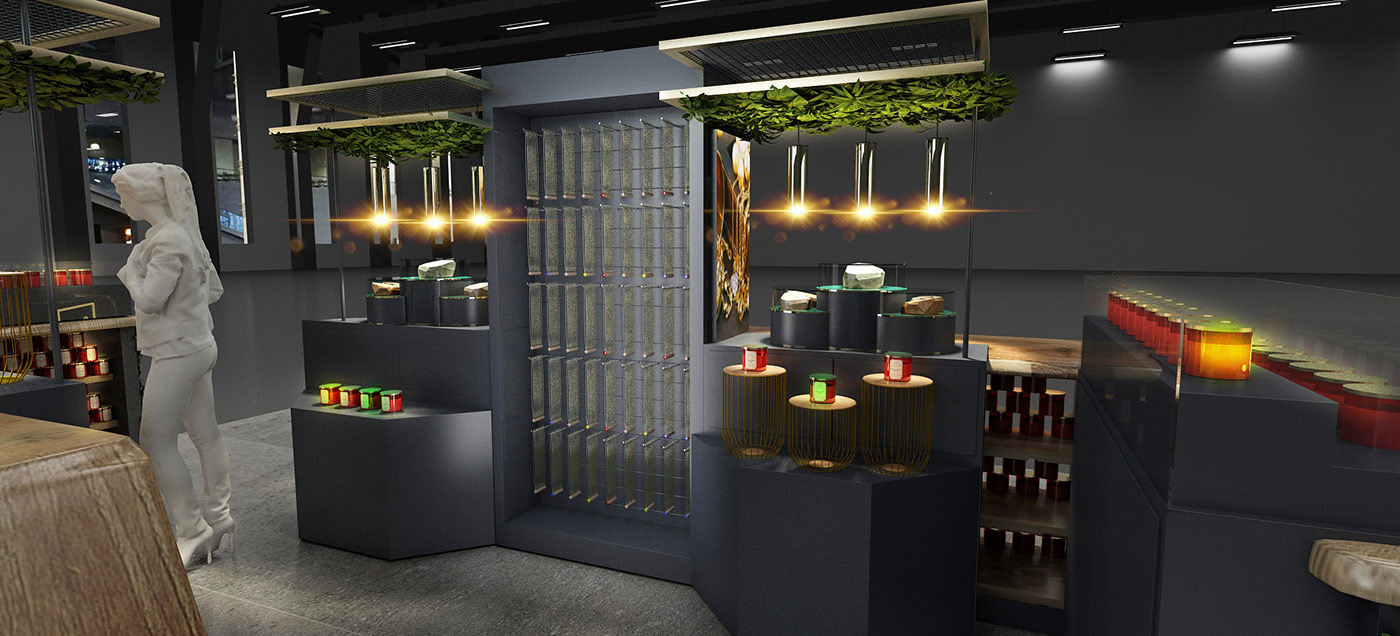 Gift Candle Custom Kiosk 