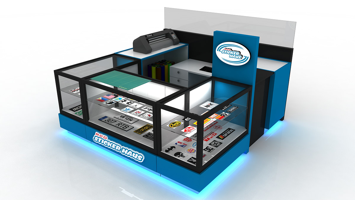 Sticker Retail Kiosk Custom