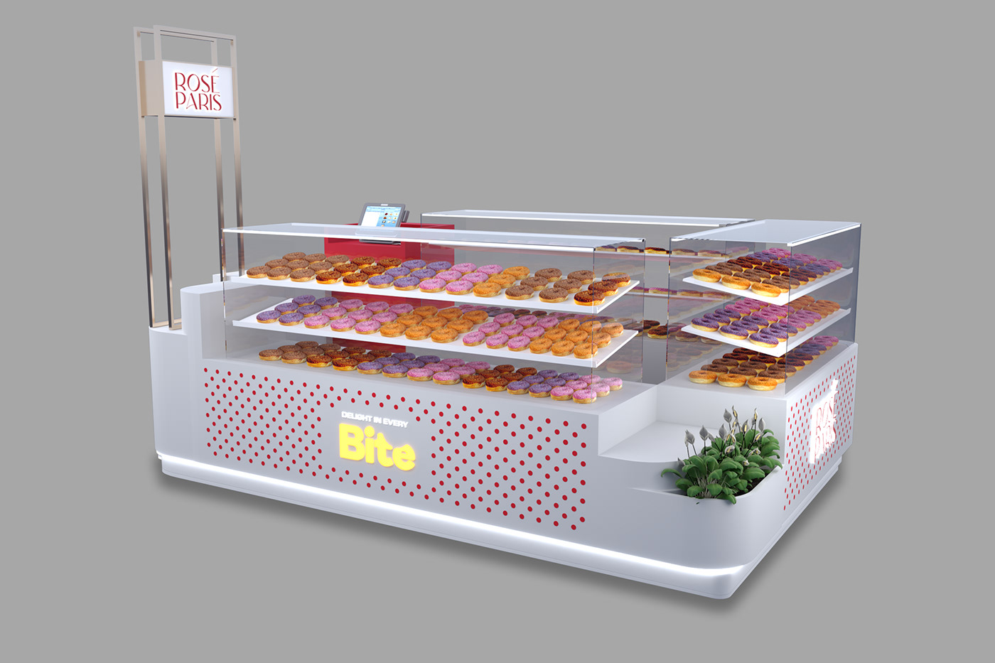 Glass Donut Kiosk