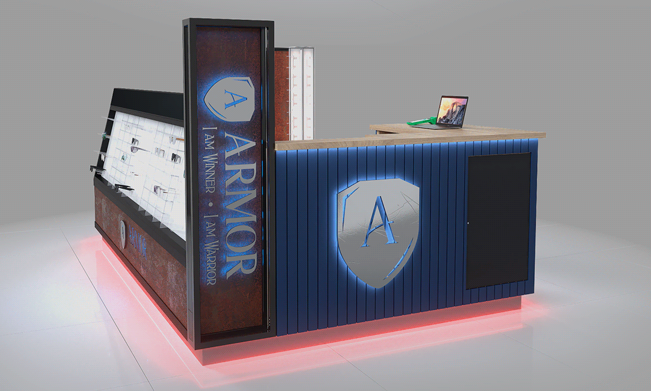 Retro Sunglasses Custom Kiosk 