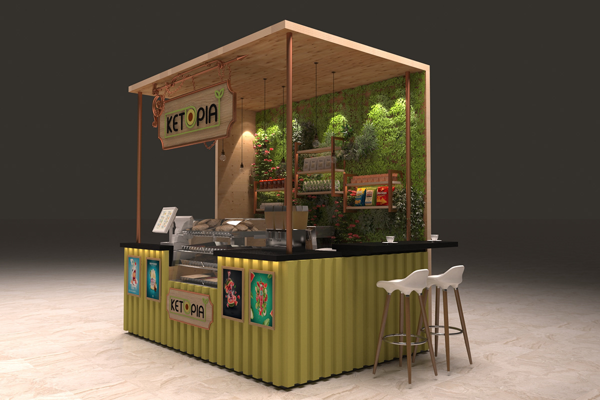 Green Plant Food Booth 