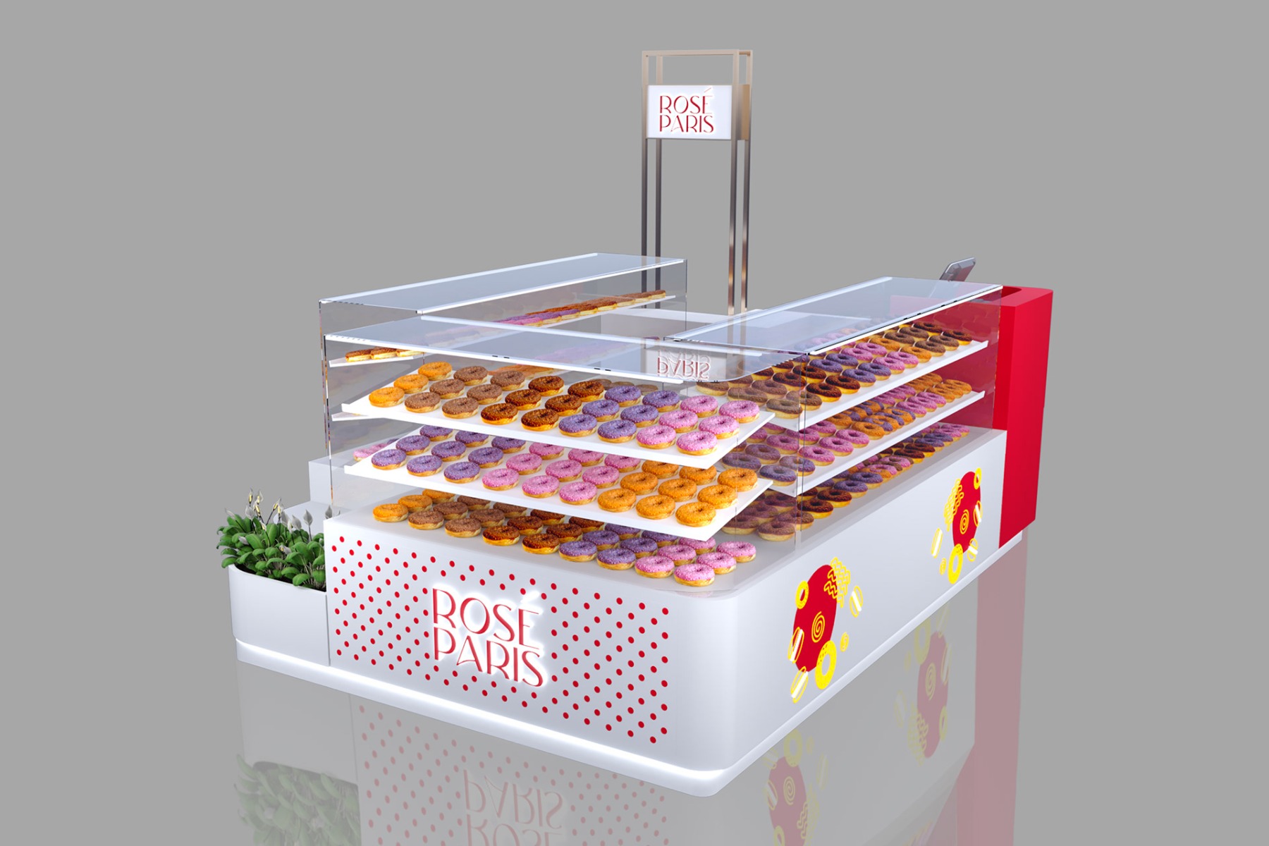 Glass Donut Kiosk