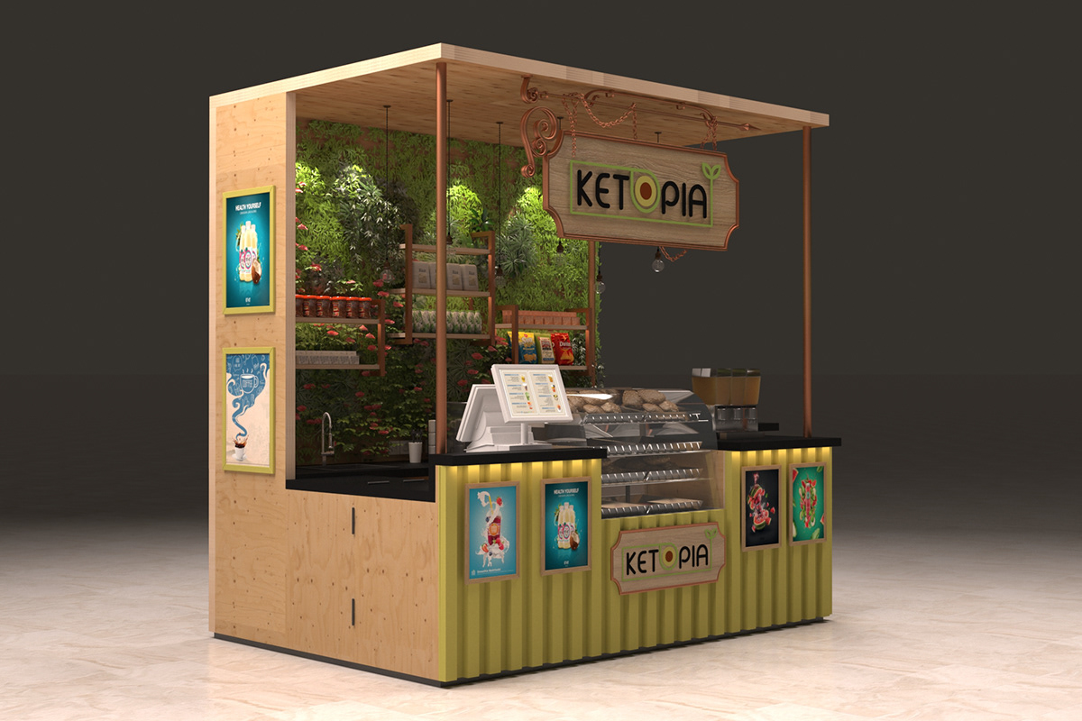 Green Plant Food Booth 