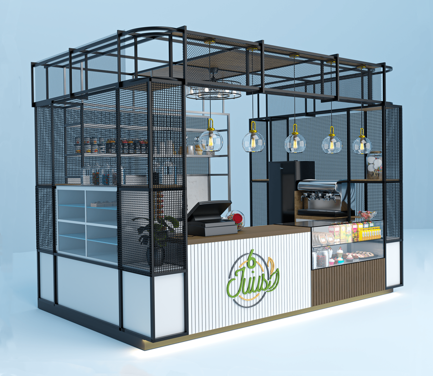 Metal Food Kiosk 