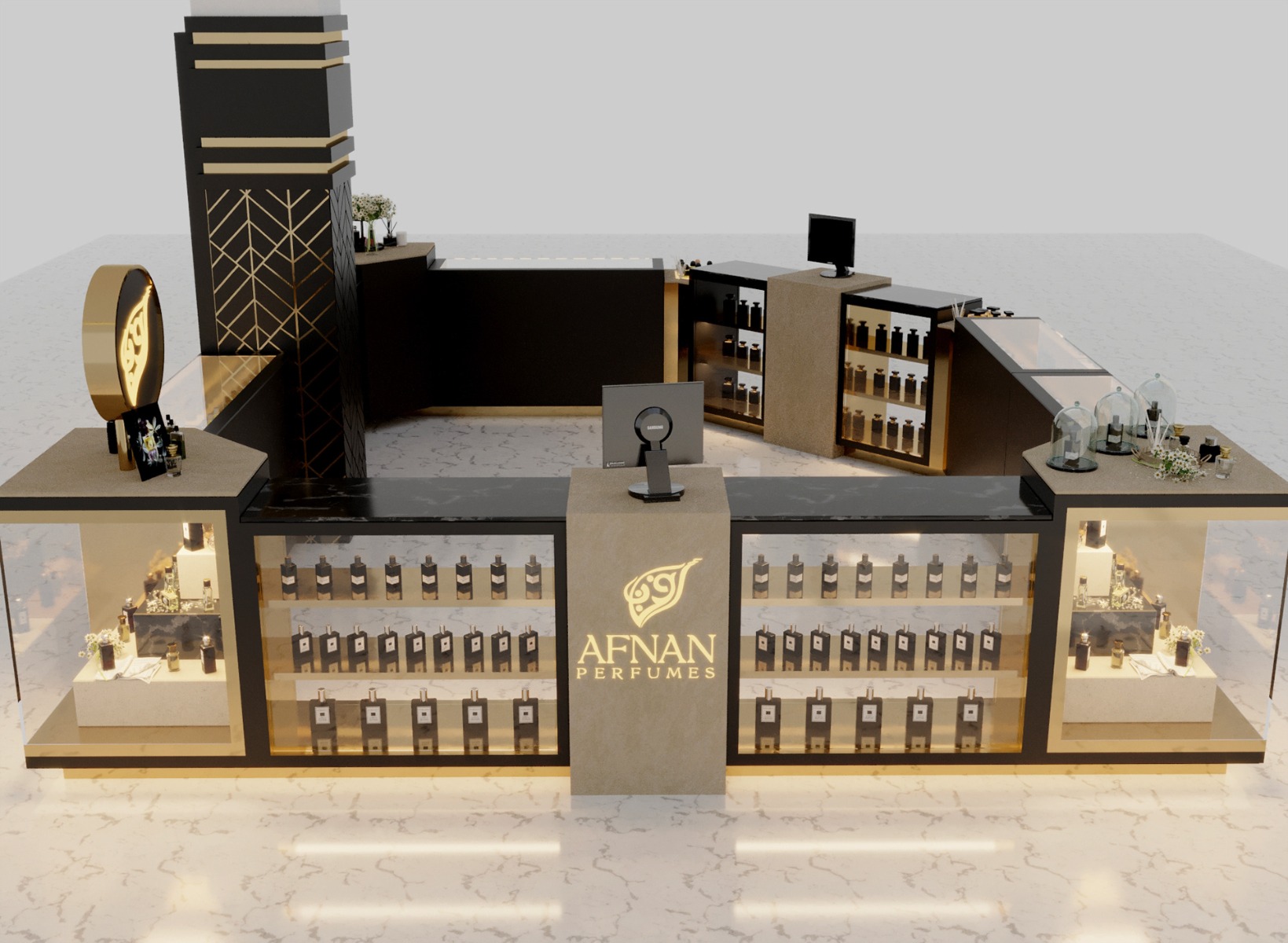 perfume kiosk