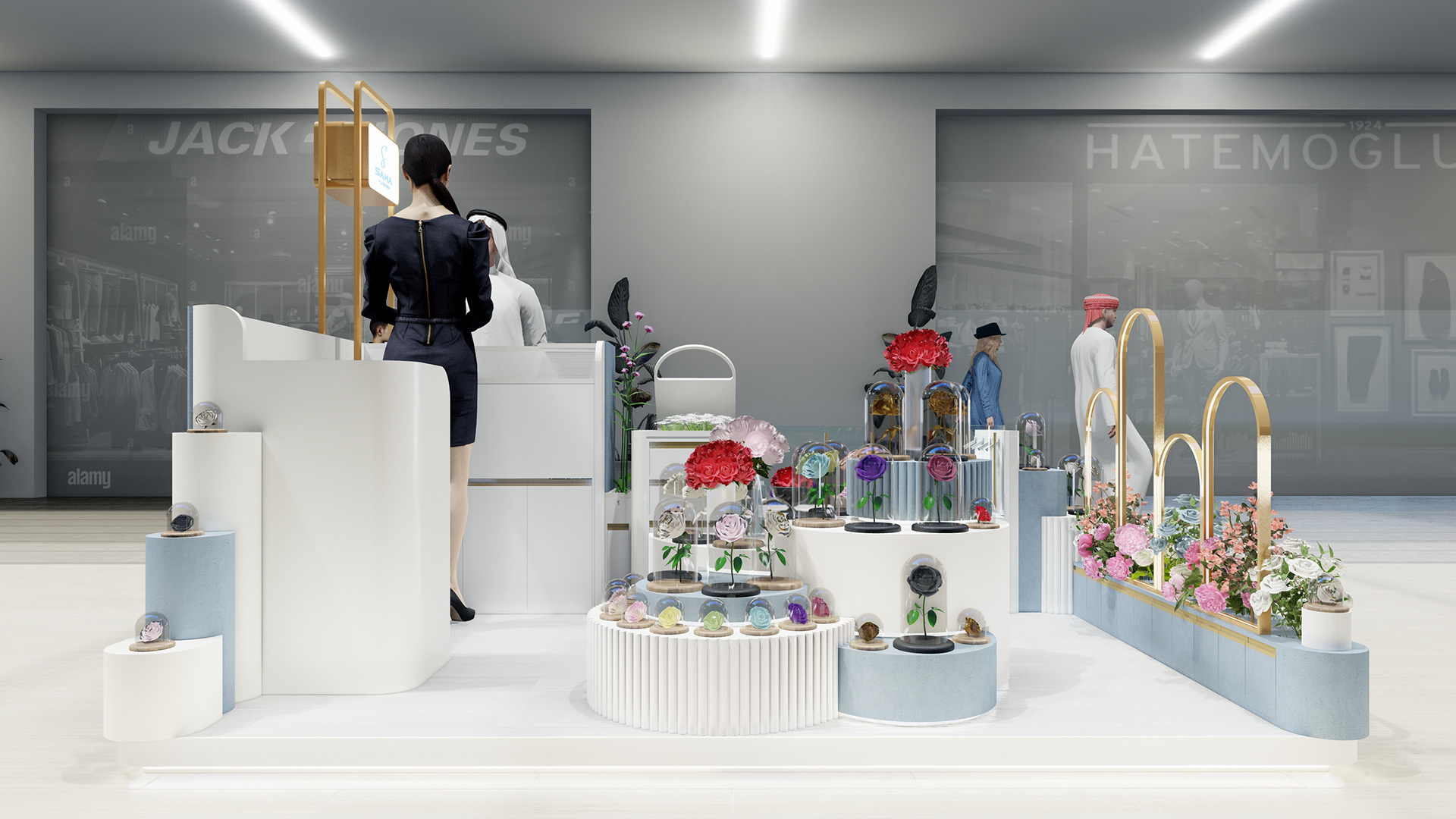 Beautiful Flower Kiosk