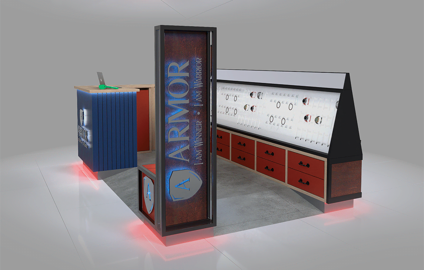 Retro Sunglasses Custom Kiosk