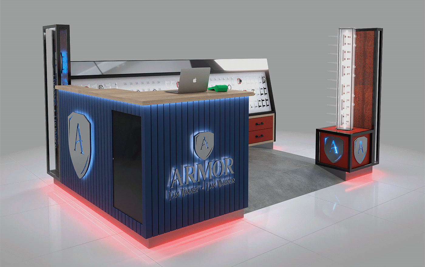 Retro Sunglasses Custom Kiosk 
