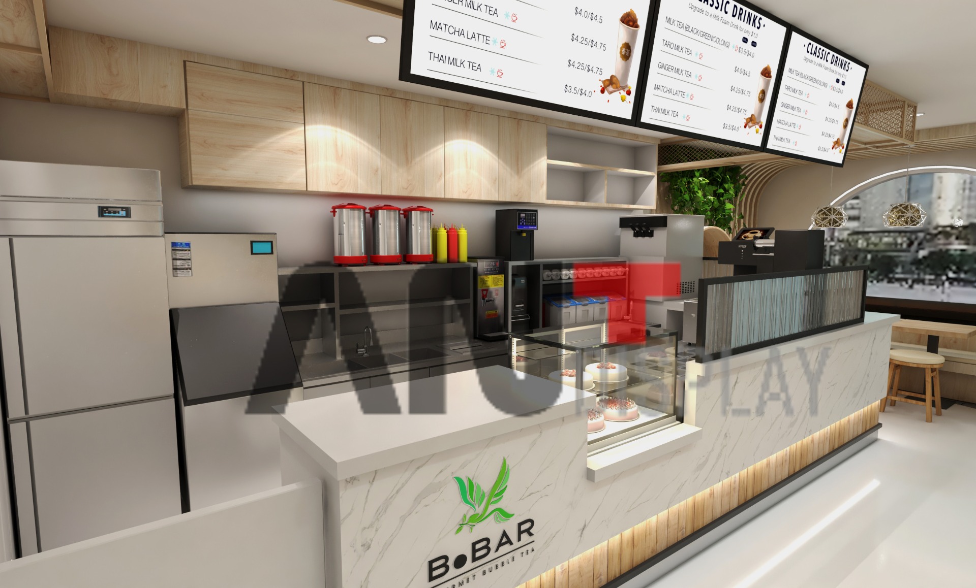Bubble Tea Retail Shop 