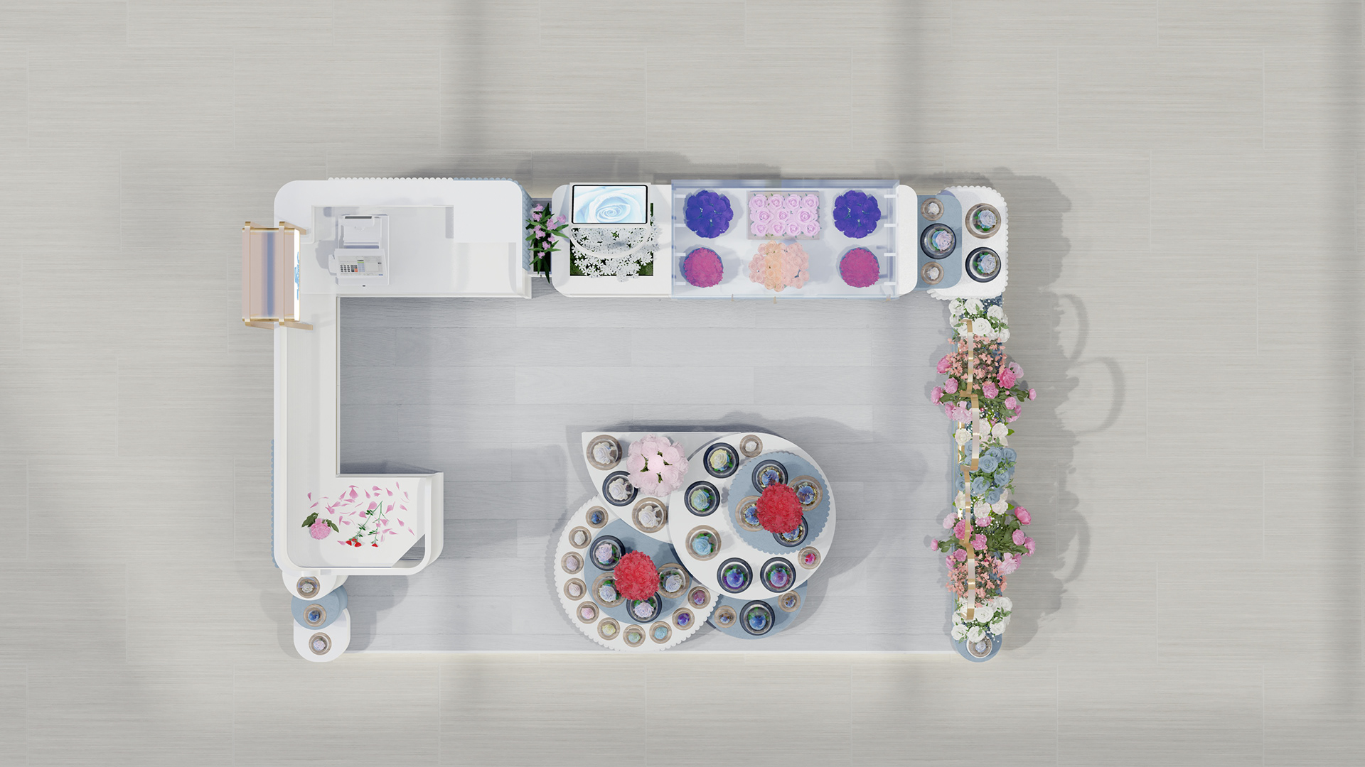 Beautiful Flower Kiosk