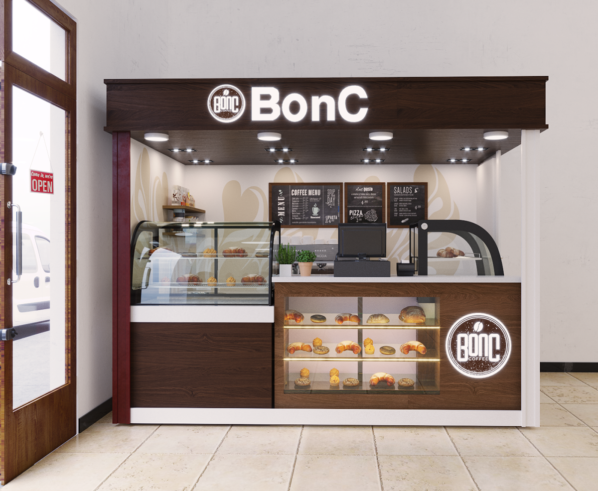 Coffee Shop Inside Counter 
