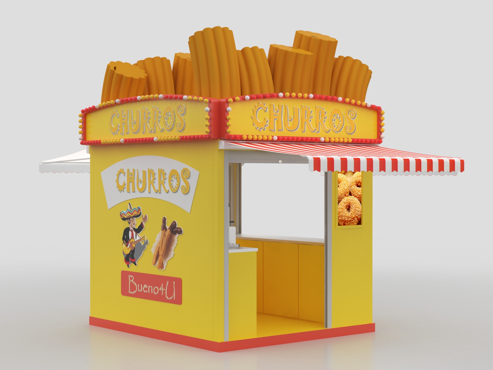outdoor food kiosk