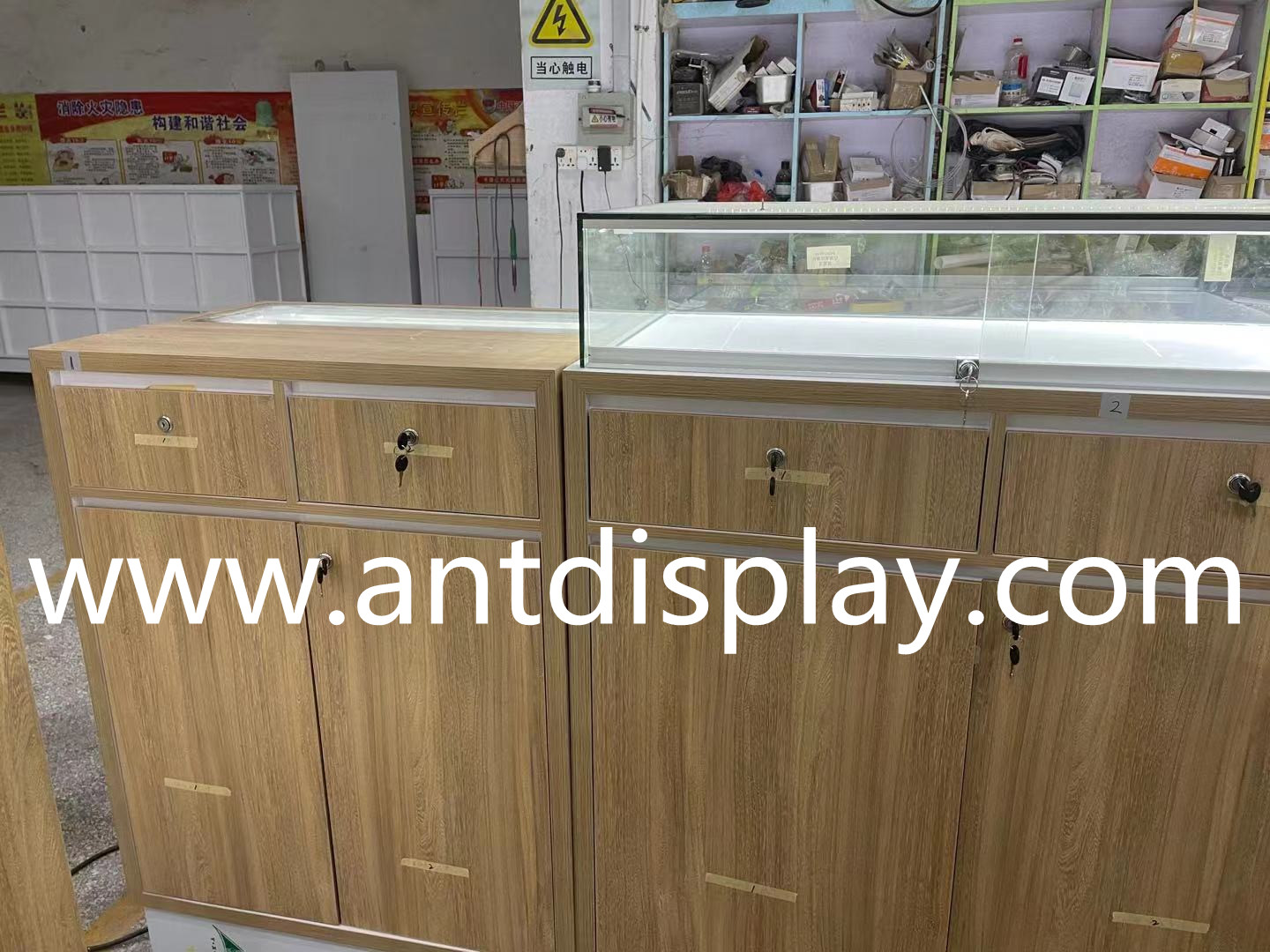plywood kiosk