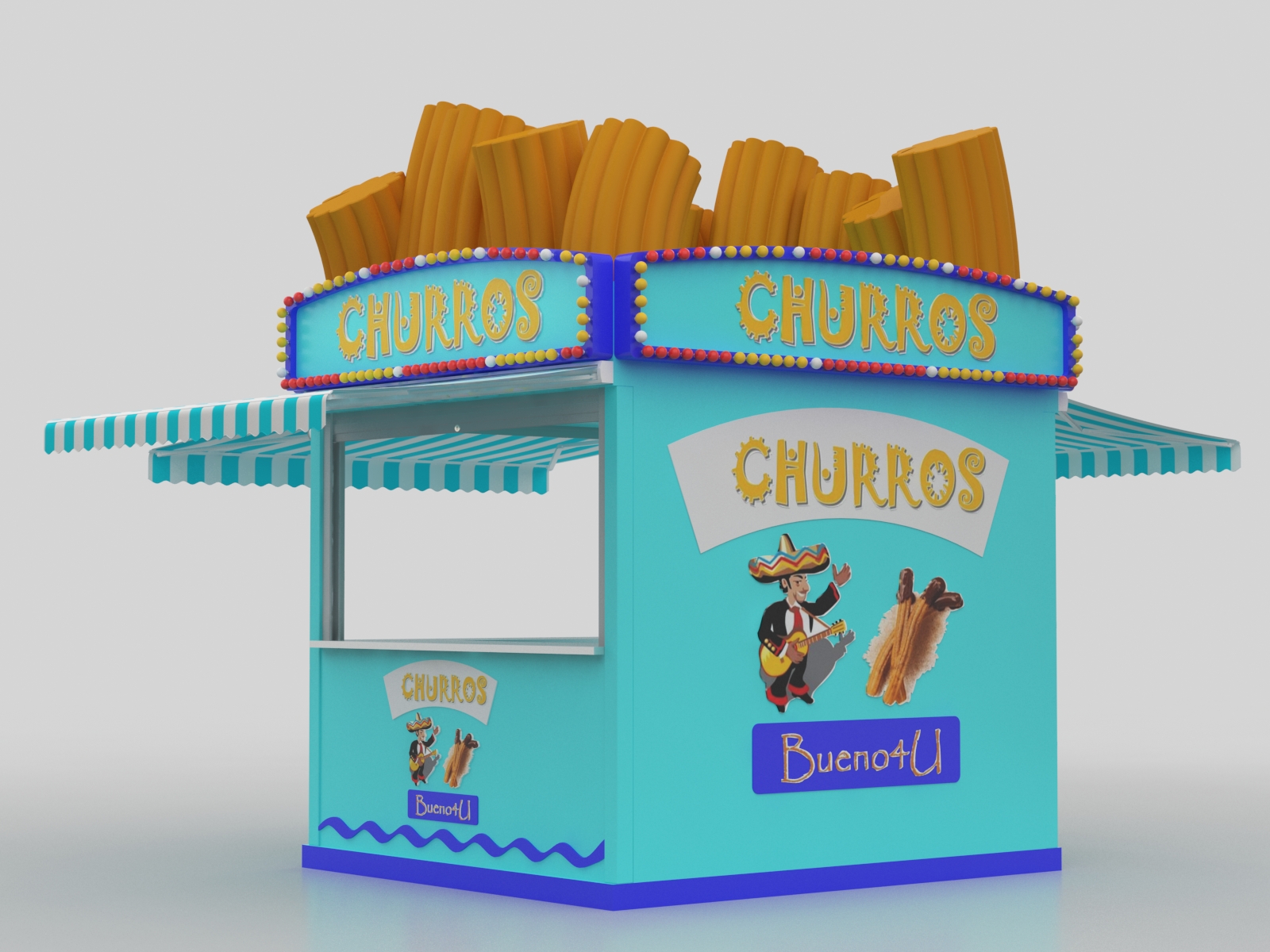 ourdoor food kiosk