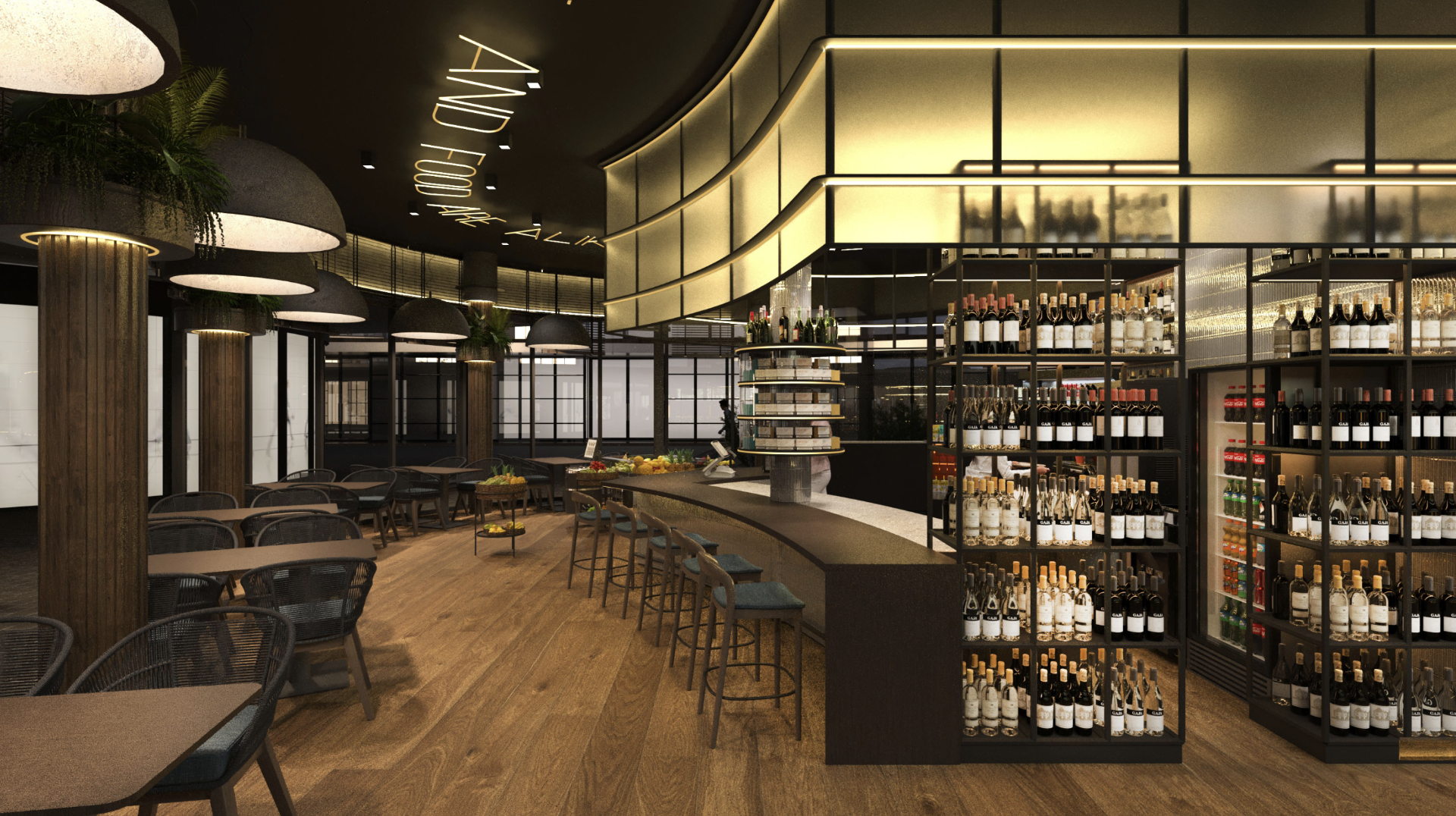 coffee and bar counter design