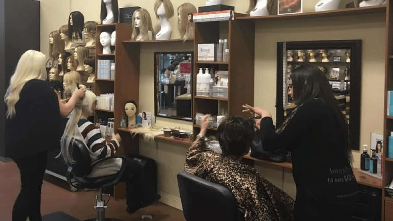 wig display showcase