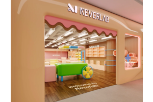 Full Display Cabinet Case of Macaron‑Style New Retail Space
