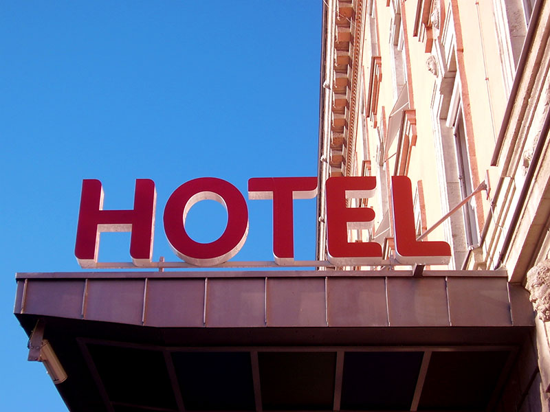 hotel sign