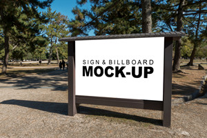 outdoor signage