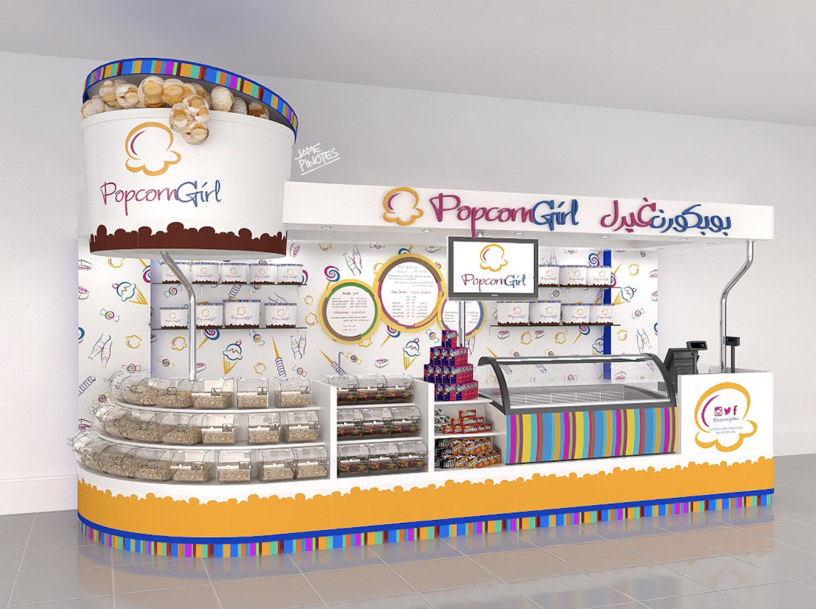 candy kiosk design