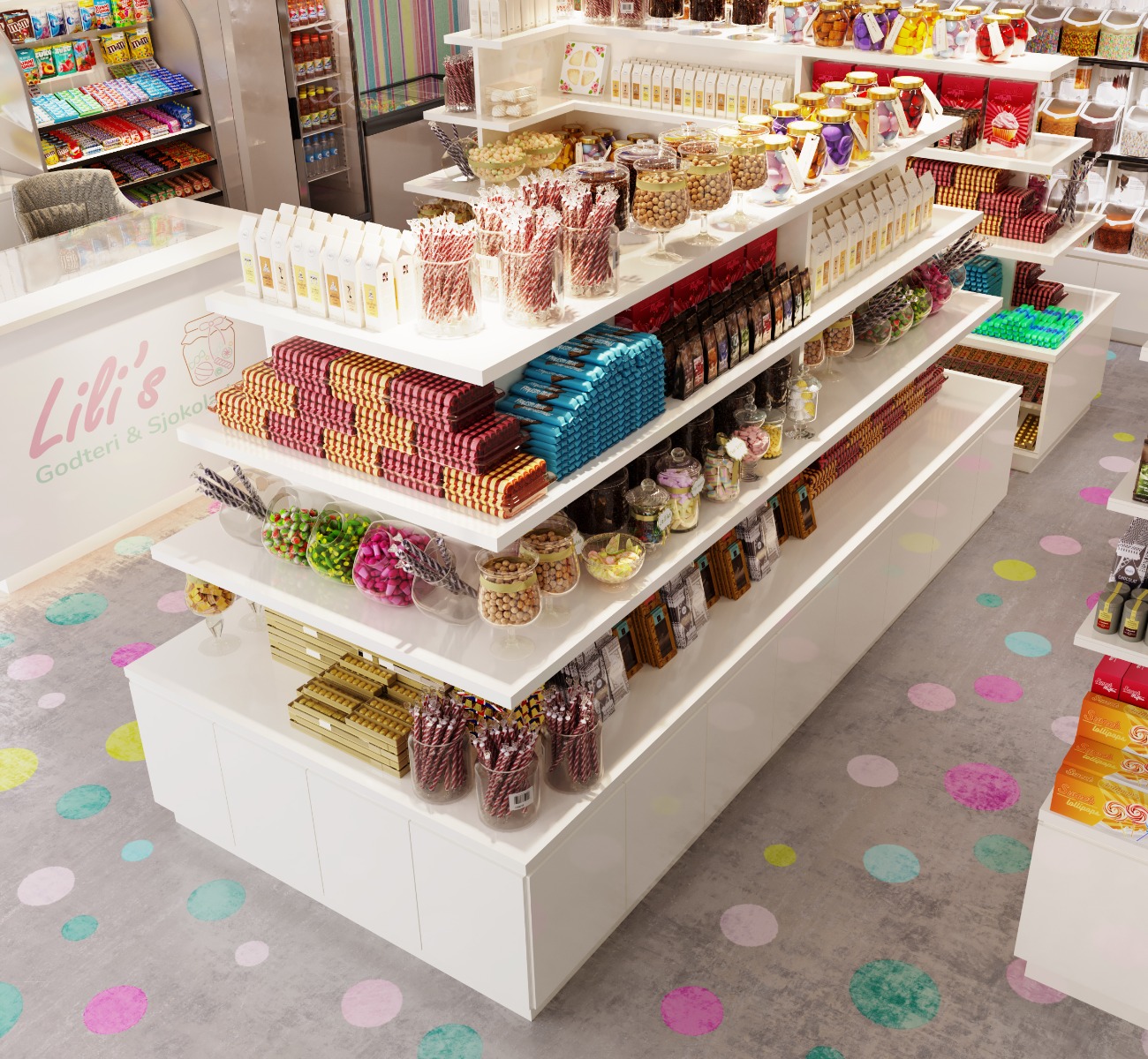 candy store design