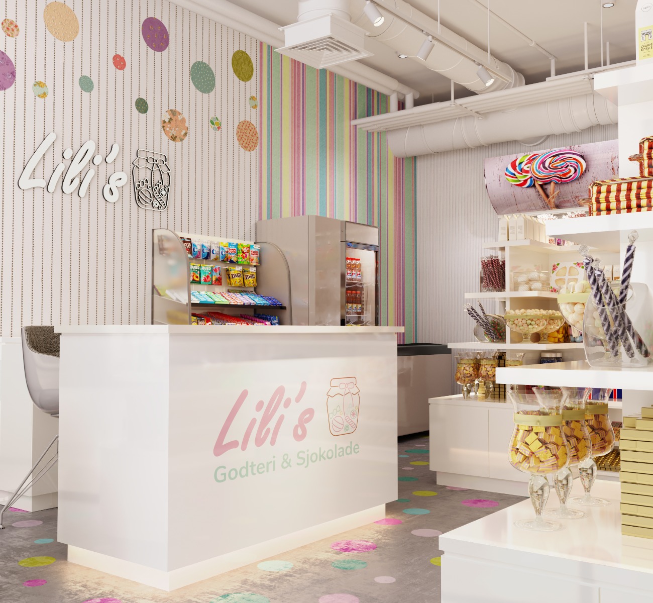candy store design