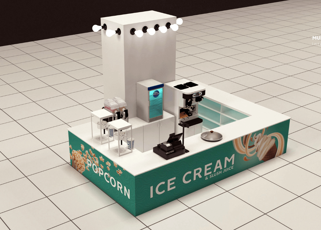 Simple Ice Cream Food Kiosk