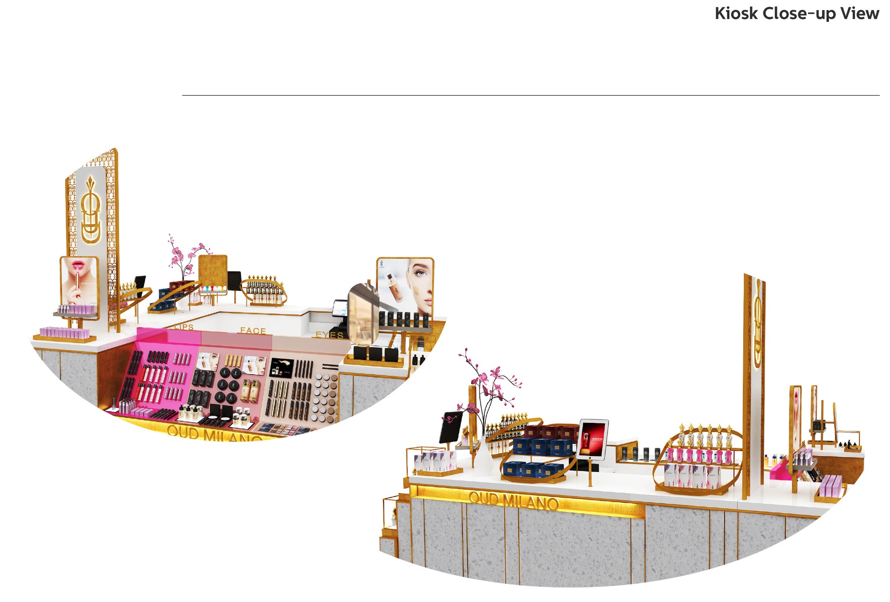 perfume kiosk