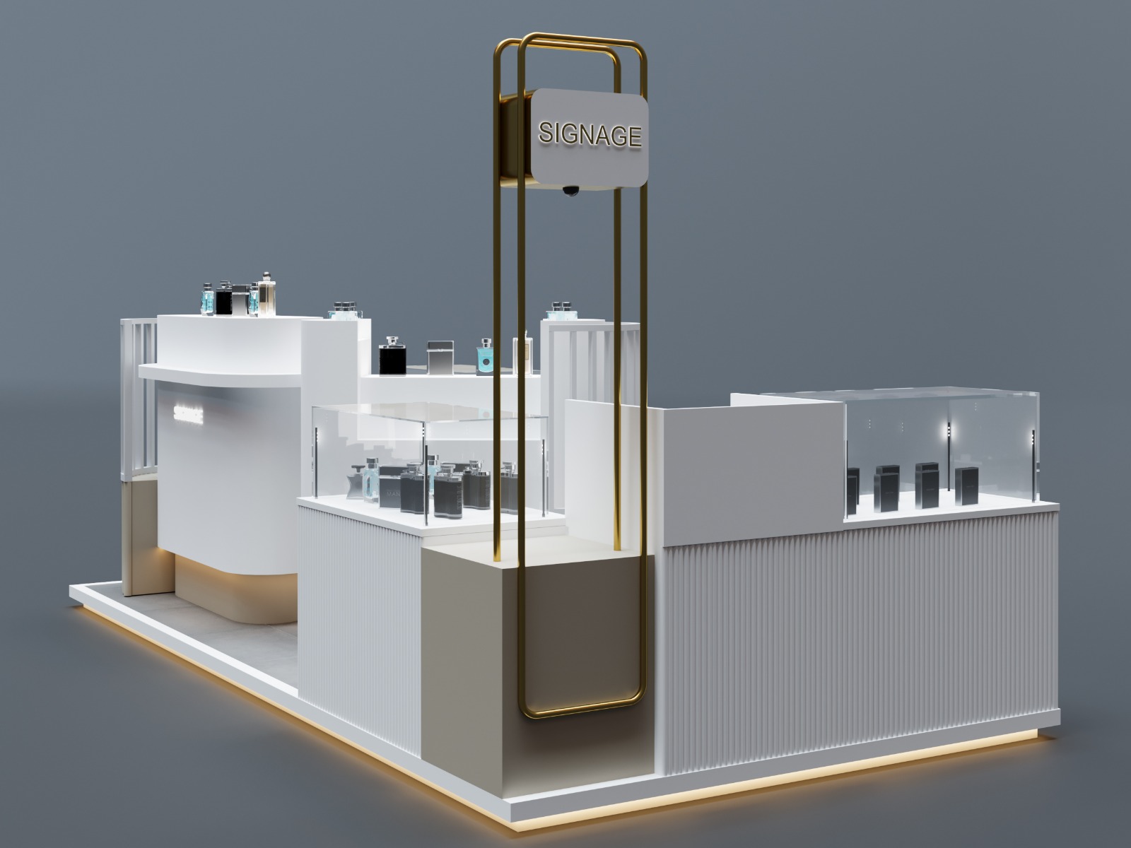 perfume kiosk